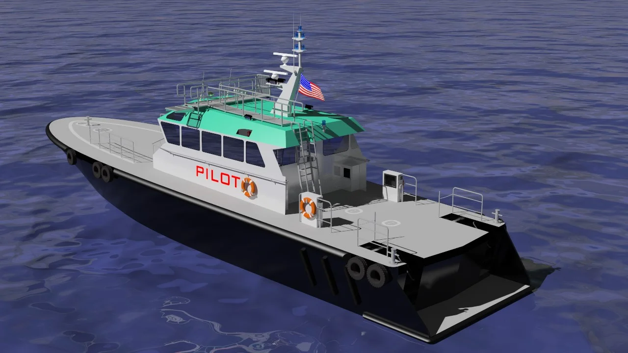 Spindletop 3D render — starboard bow