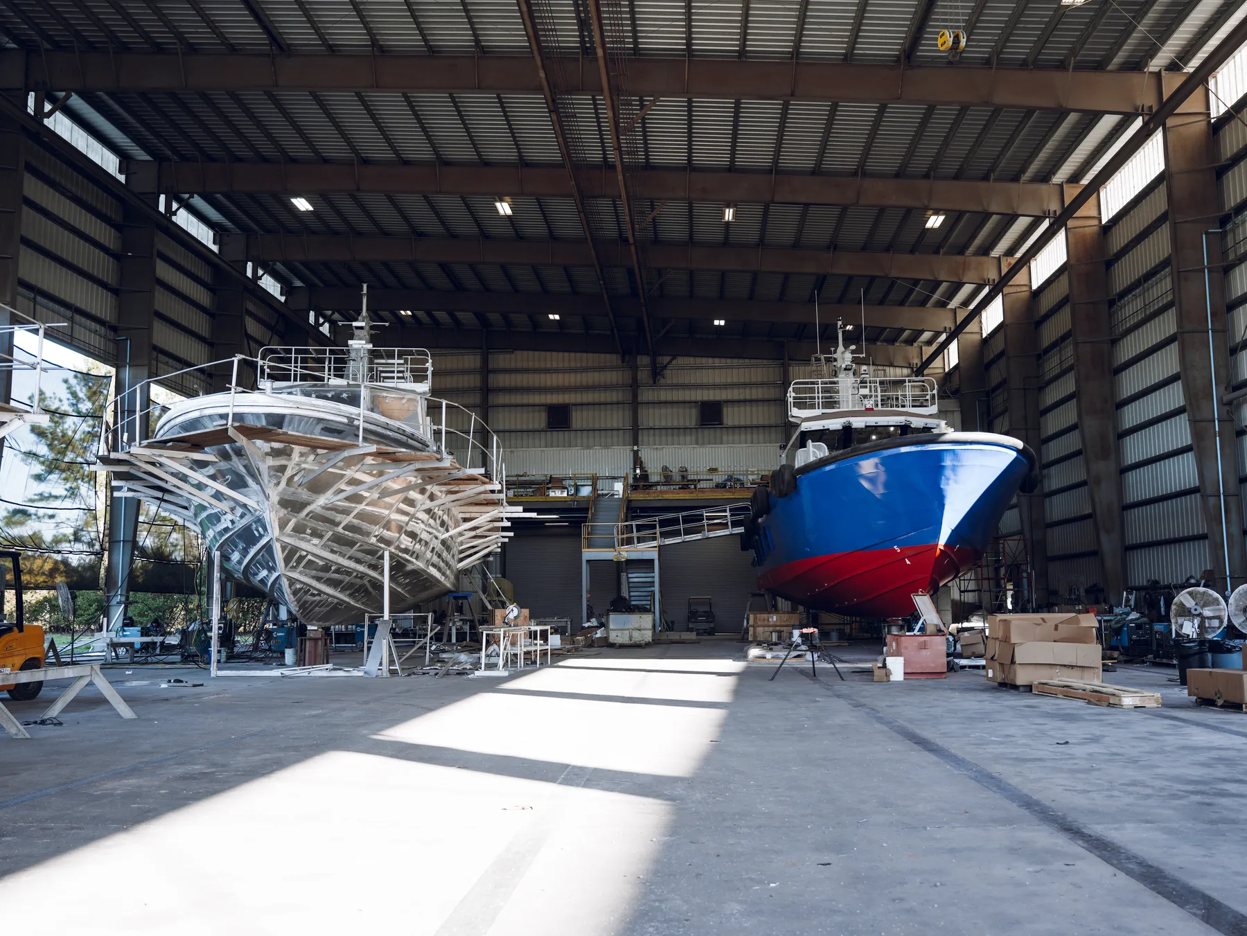 San Jacinto hull construction